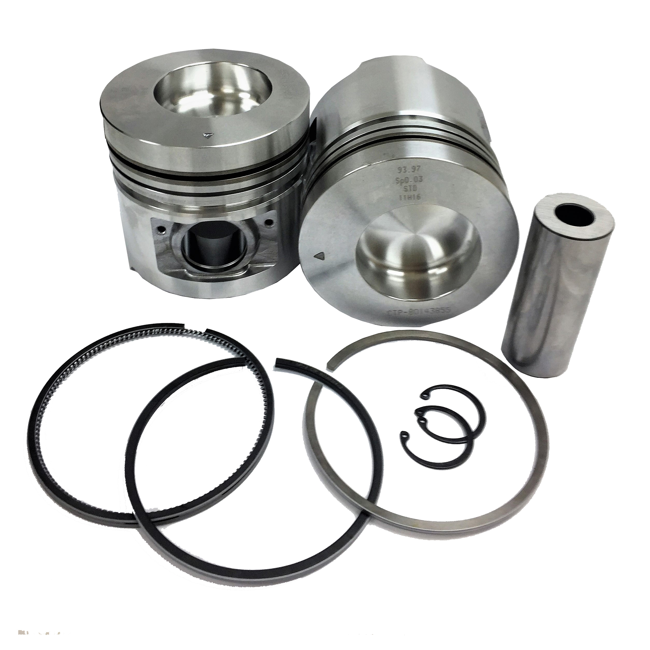 KIT, PISTON & RING, STD, 3046, NATURALLY ASPIRATED, Direct Injection