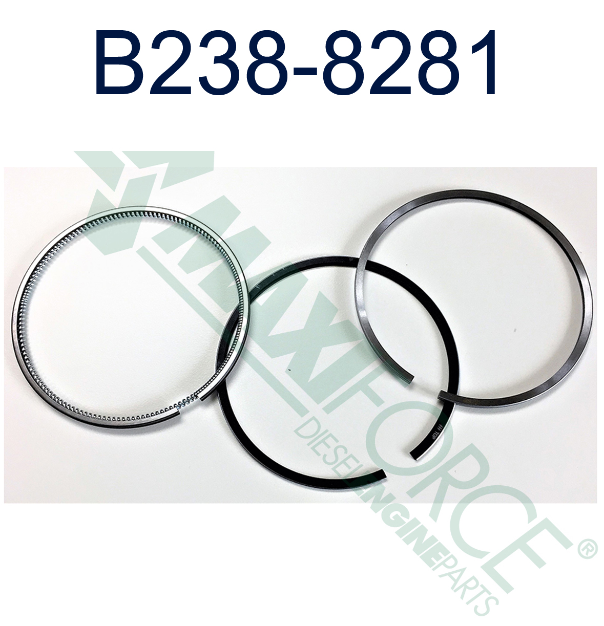 RING SET, PISTON, 0.50 mm, 3044C