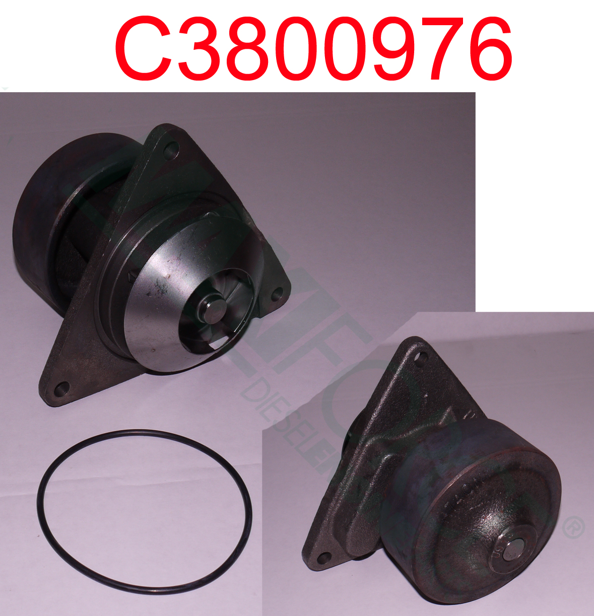 PUMP, WATER, LONG NOSE HARDENED PULLEY, C SERIES