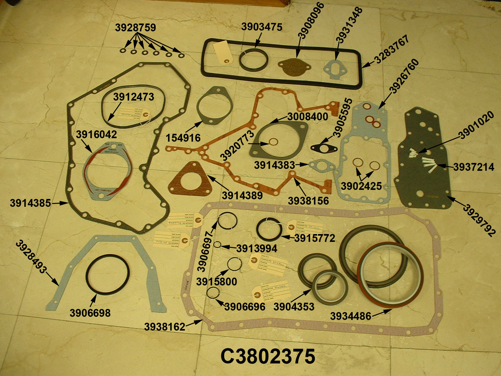 GASKET, BOTTOM SET 4B