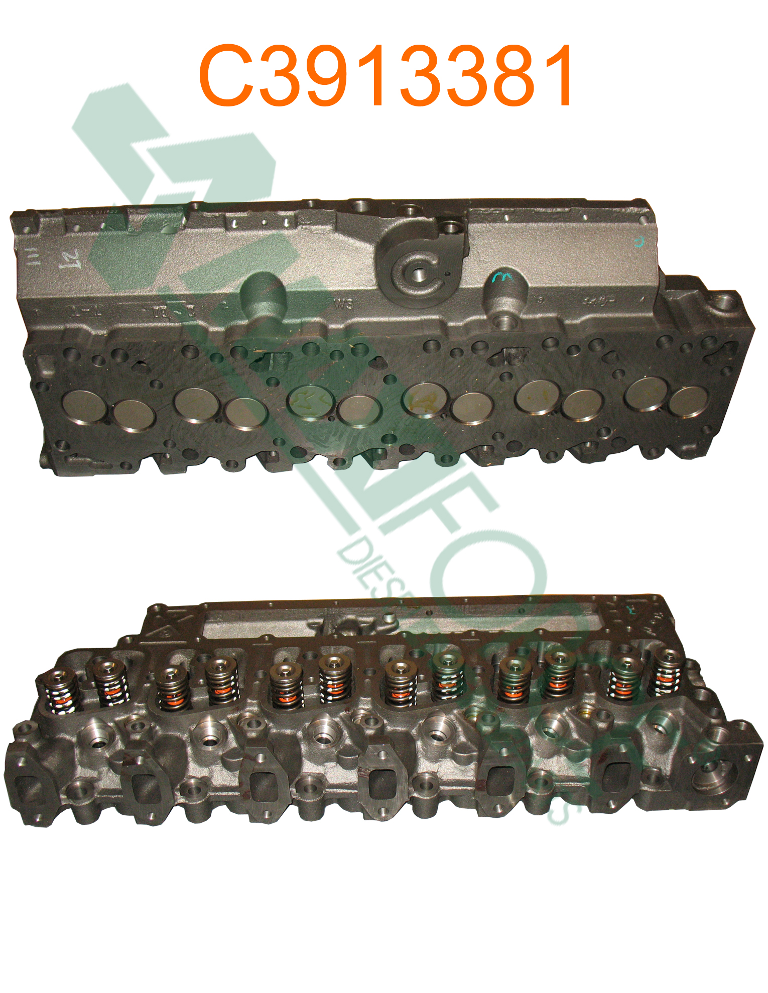 CYLINDER HEAD, W/VALVES 6B, 7MM INJ