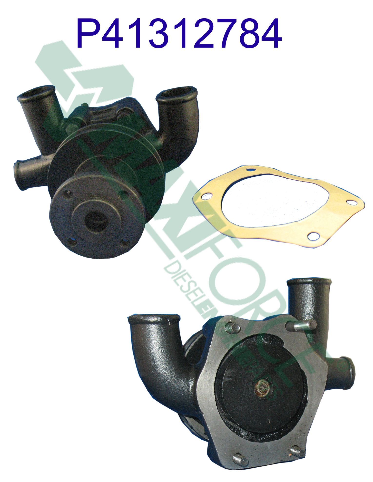 PUMP, WATER, W/PULLEY, 3.152