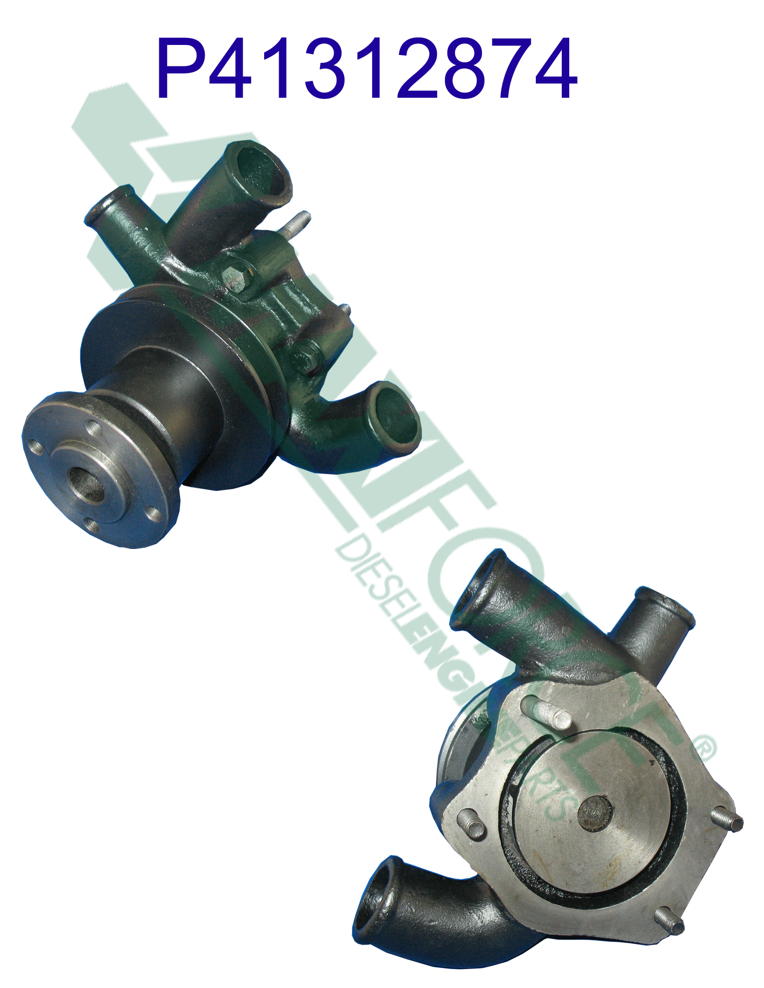 PUMP, WATER, W/PULLEY, TRAPEZOID HUB, D3.152