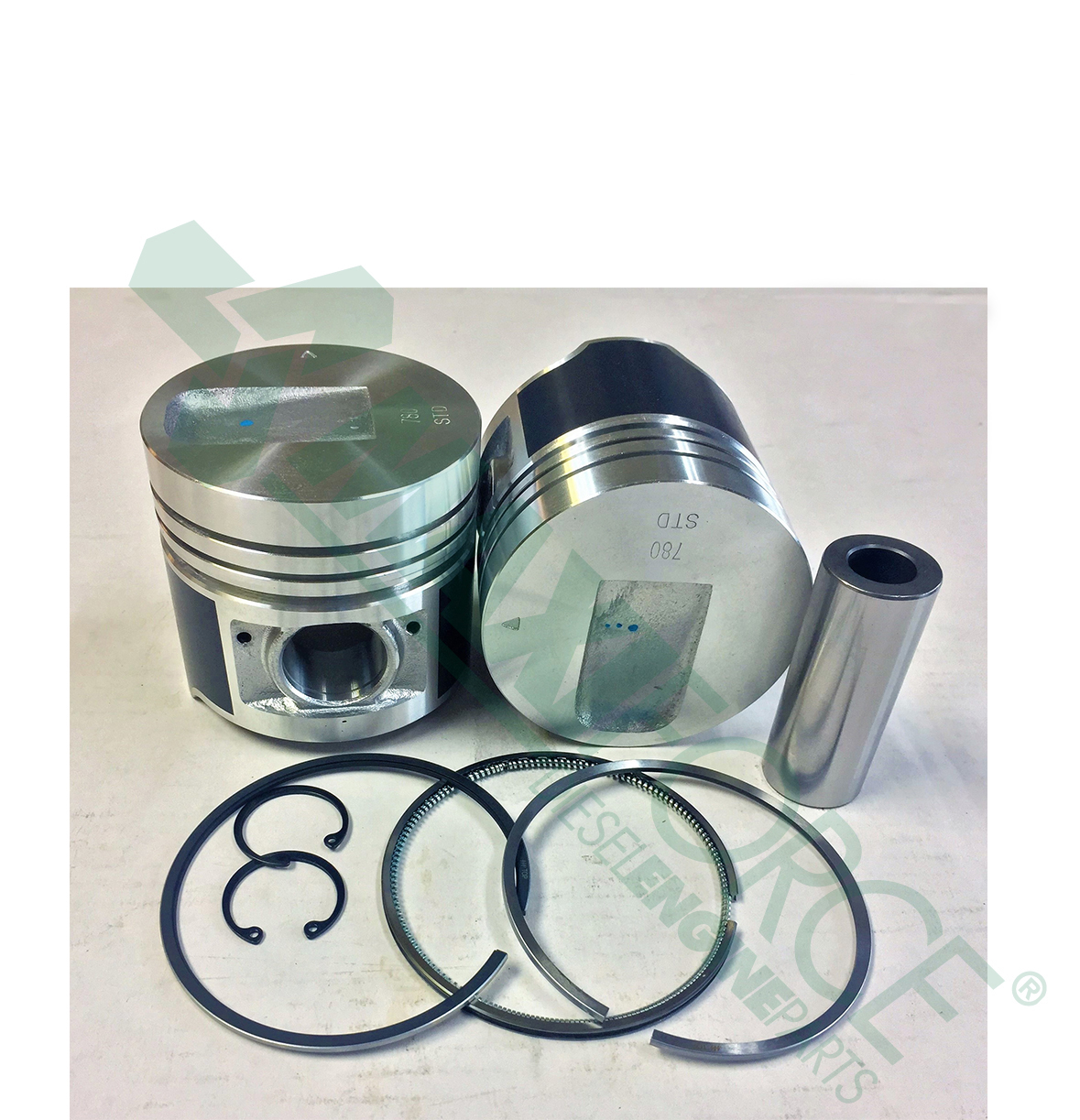 PISTON & RING KIT 0.50 mm, Naturally Aspirated, Indirect Injection 800 Series