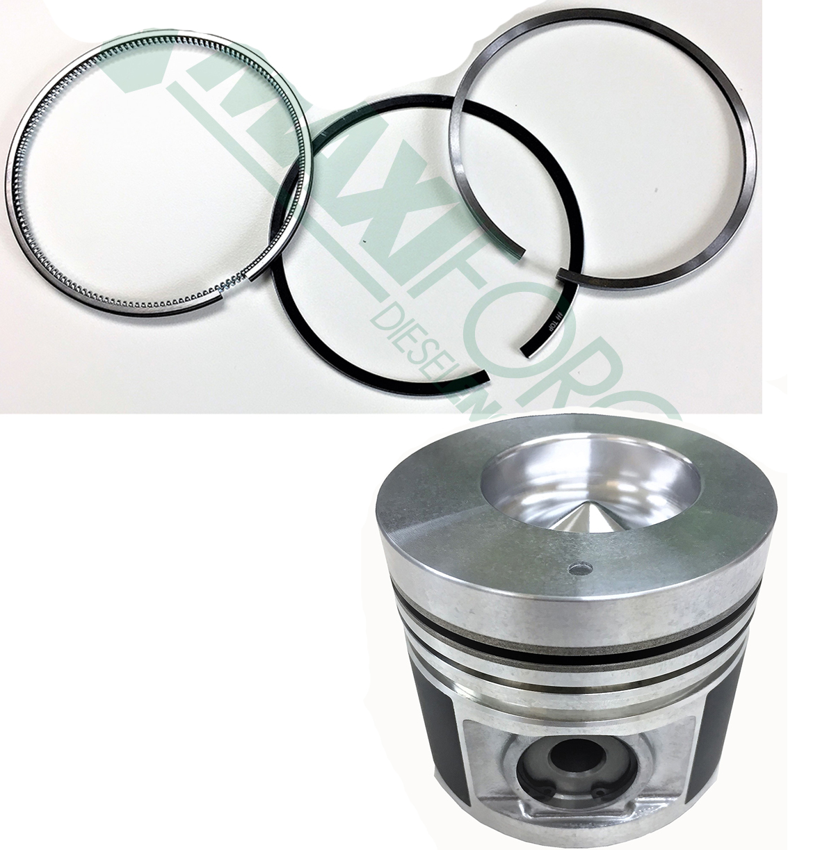 PISTON & RING KIT 0.50 mm, TURBOCHARGED, Direct Injection