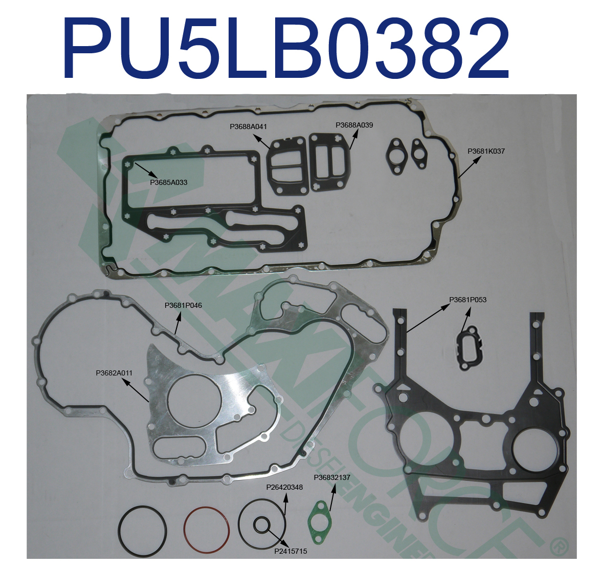 GASKET, BOTTOM SET 1104
