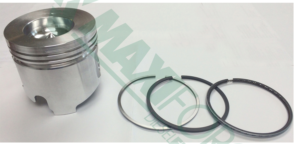 PISTON WITH RINGS, TNE88, 0.25 mm