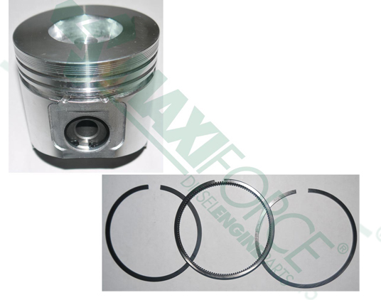 PISTON WITH RINGS, TNV84, 0.25 mm