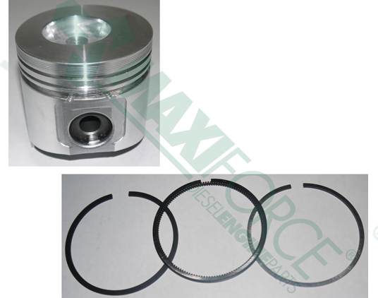 PISTON WITH RINGS, TNV84, STD