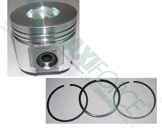 PISTON WITH RINGS, TNV84T, STD