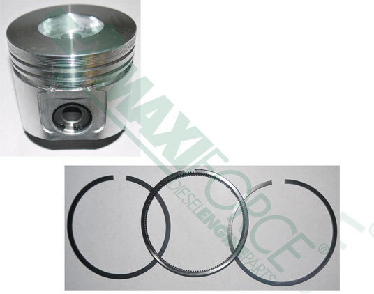 PISTON WITH RINGS, TNV84T, 0.25 mm