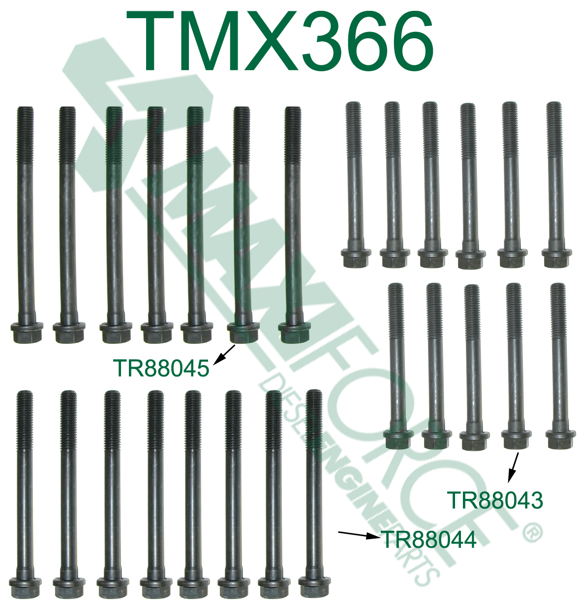 BOLT, HEAD BOLT KIT, LATE 466