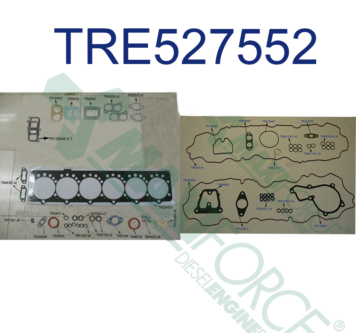 GASKET, CYL HEAD SET, 8.1L TIER 2,3