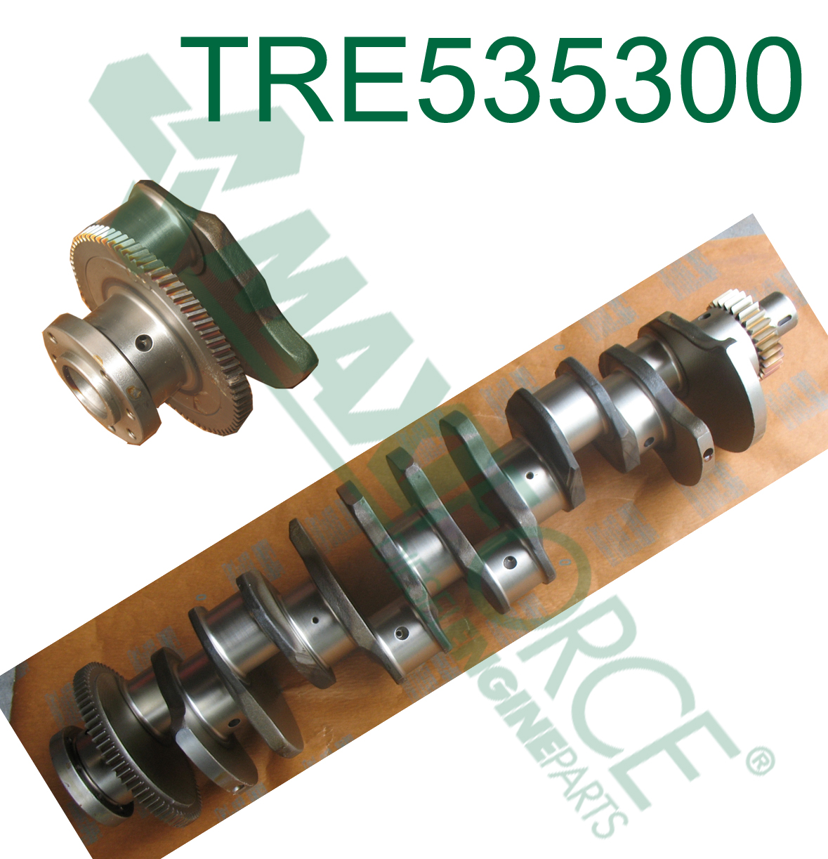 CRANKSHAFT, 8.1L, HELICAL GEAR, FORGED