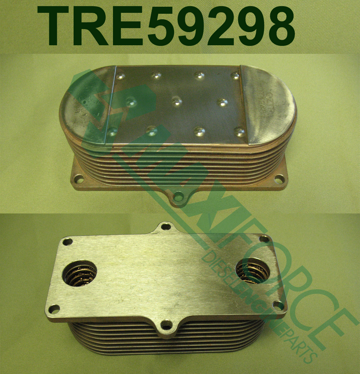 COOLER, OIL, BRICK TYPE, 9 PLATE, 4045/6068 PT