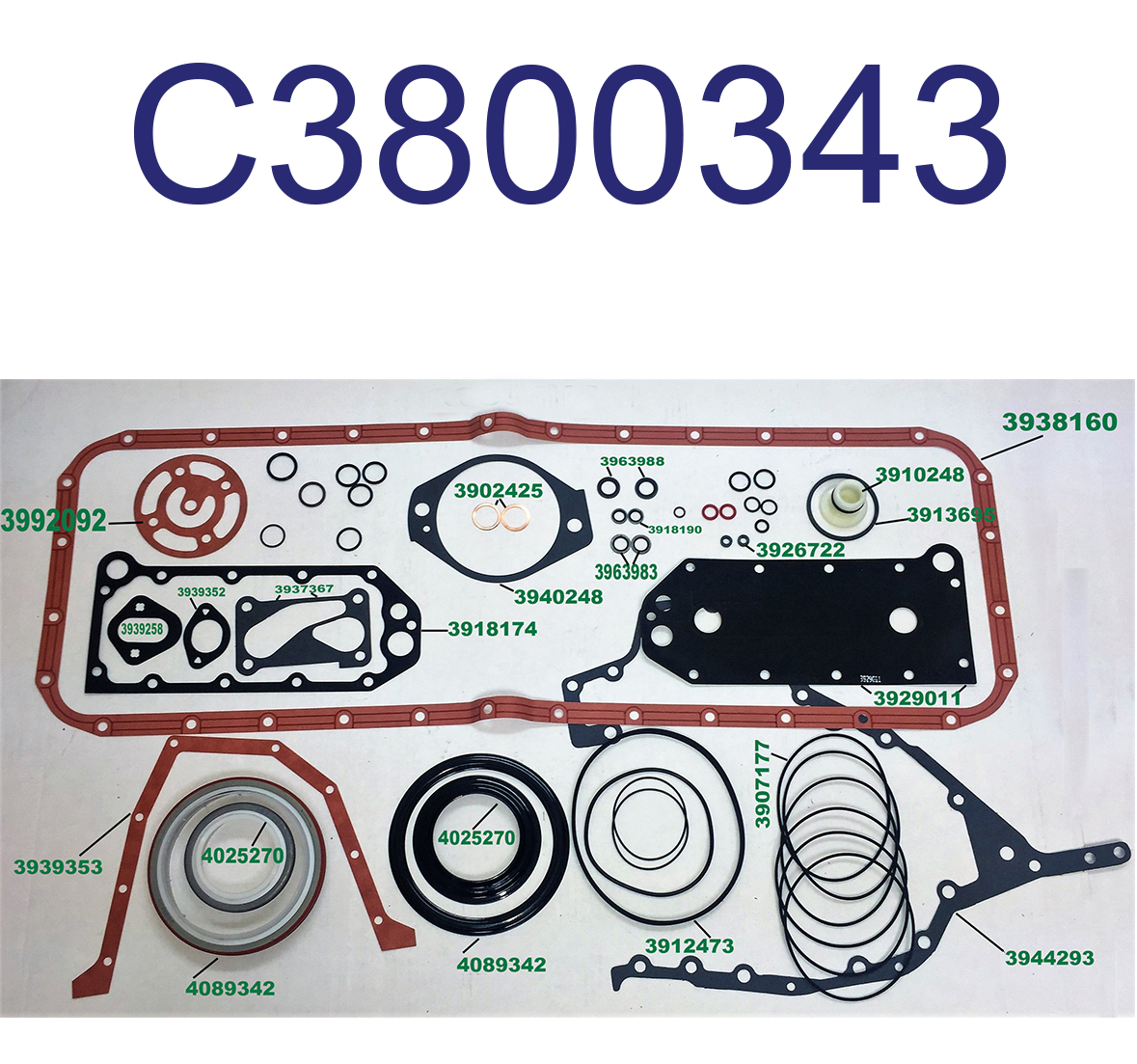 GASKET, BOTTOM SET QSC 8.3
