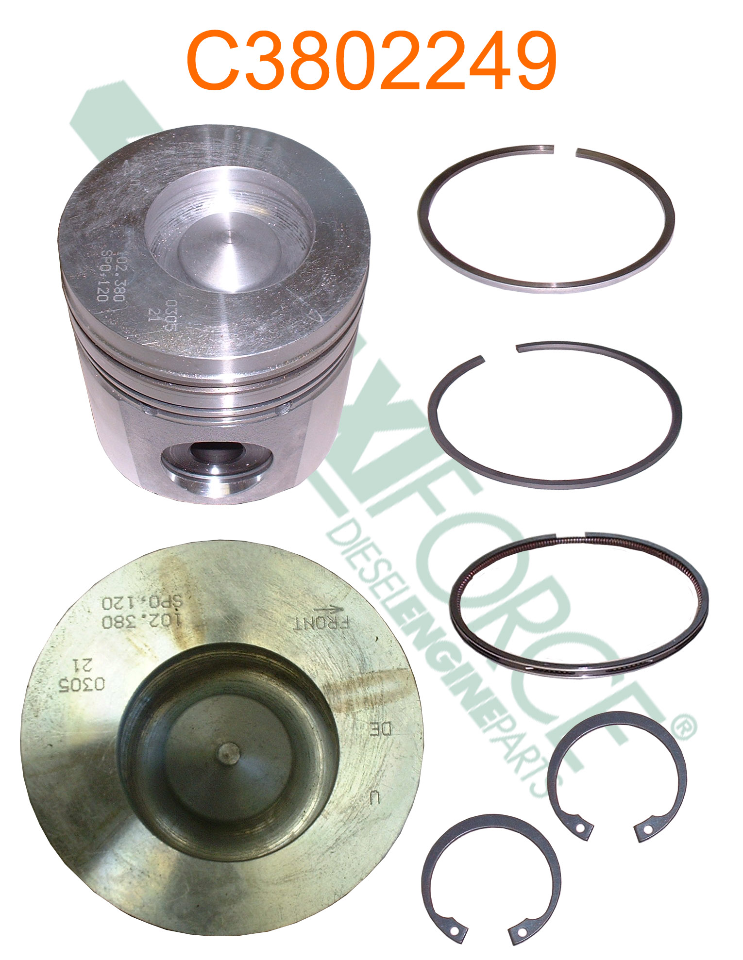 KIT, PISTON 0.50MM B SERIES