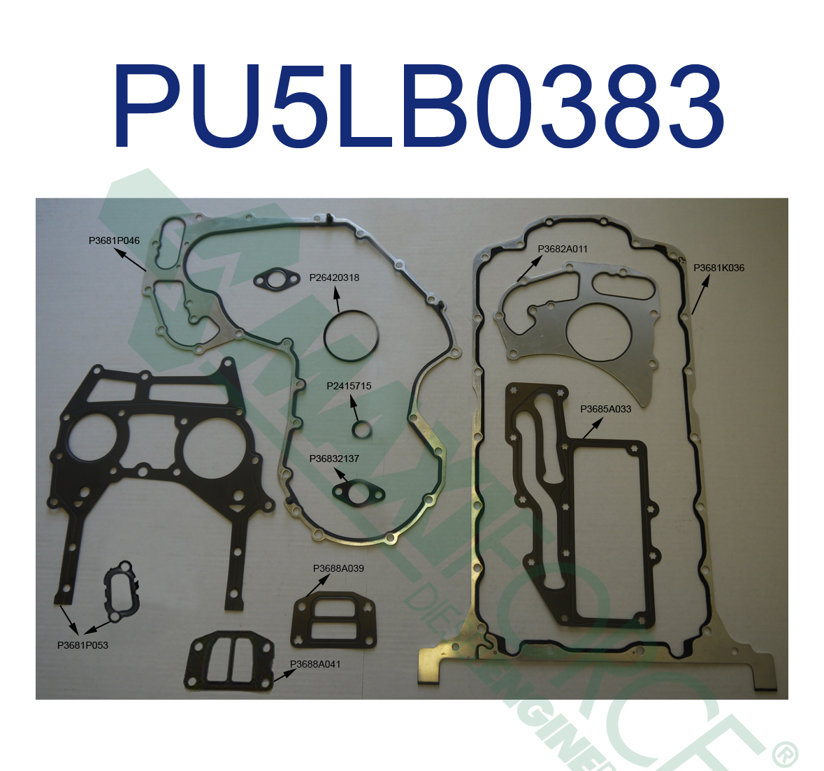 GASKET, BOTTOM SET 1104