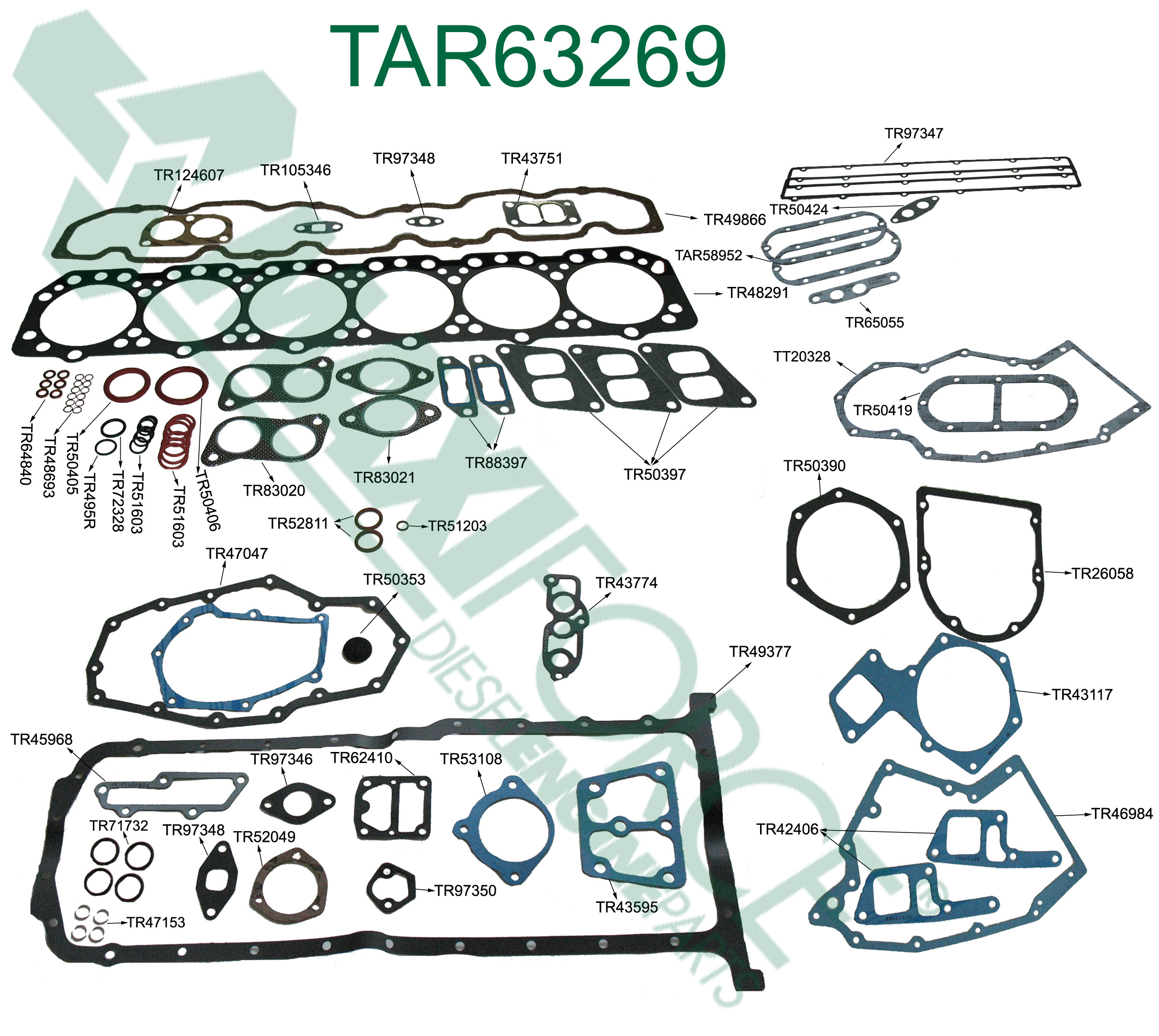 GASKET, O/H SET, 6404T/A