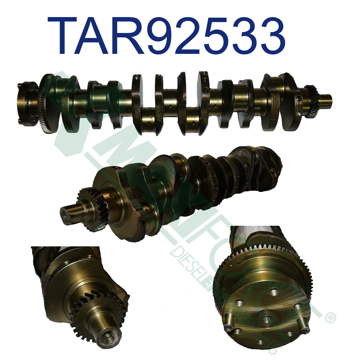 CRANKSHAFT, 500 SERIES W/G, FORGED