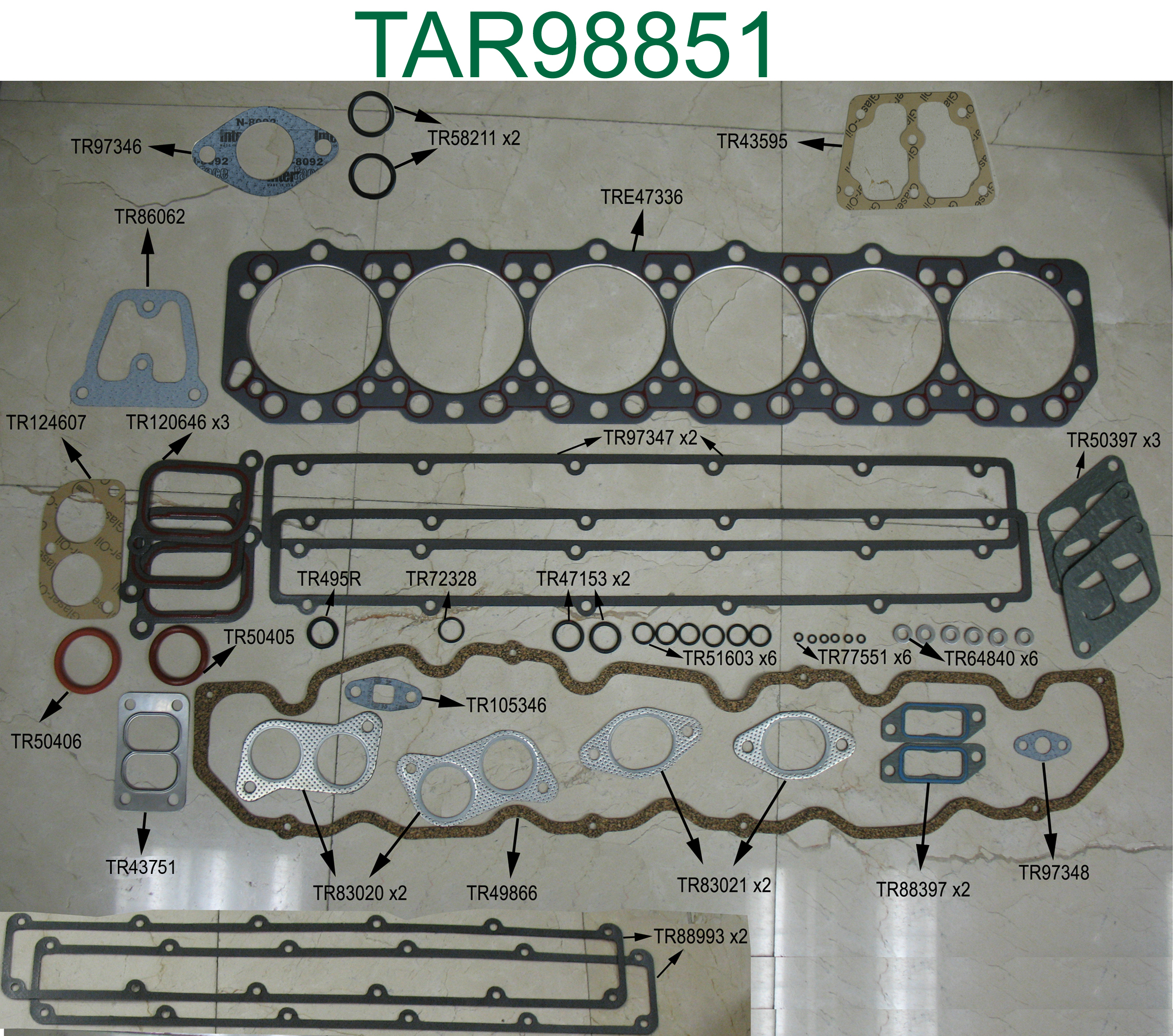GASKET, CYL HEAD SET 6.466