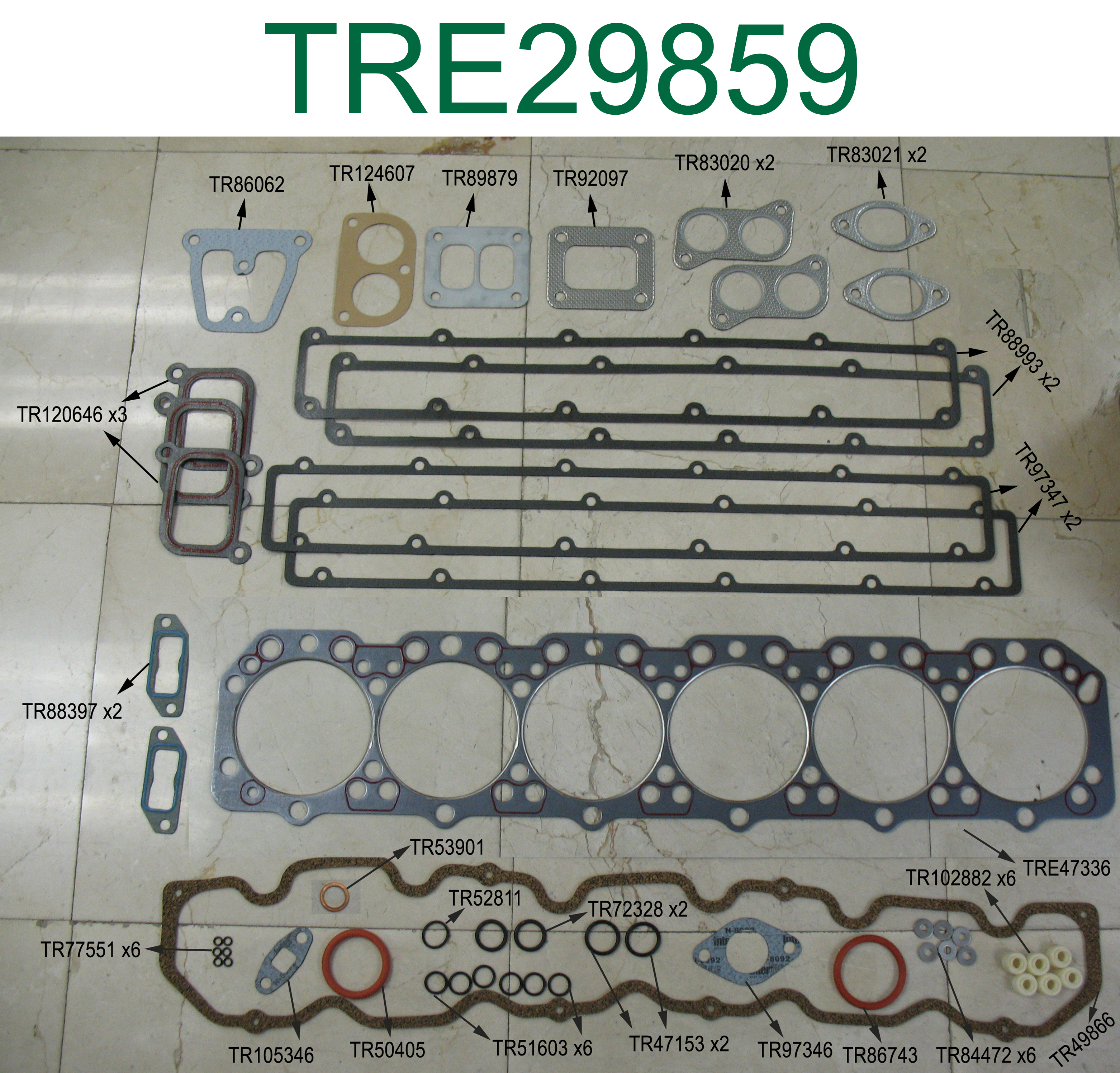 GASKET, CYL HEAD SET, 6076