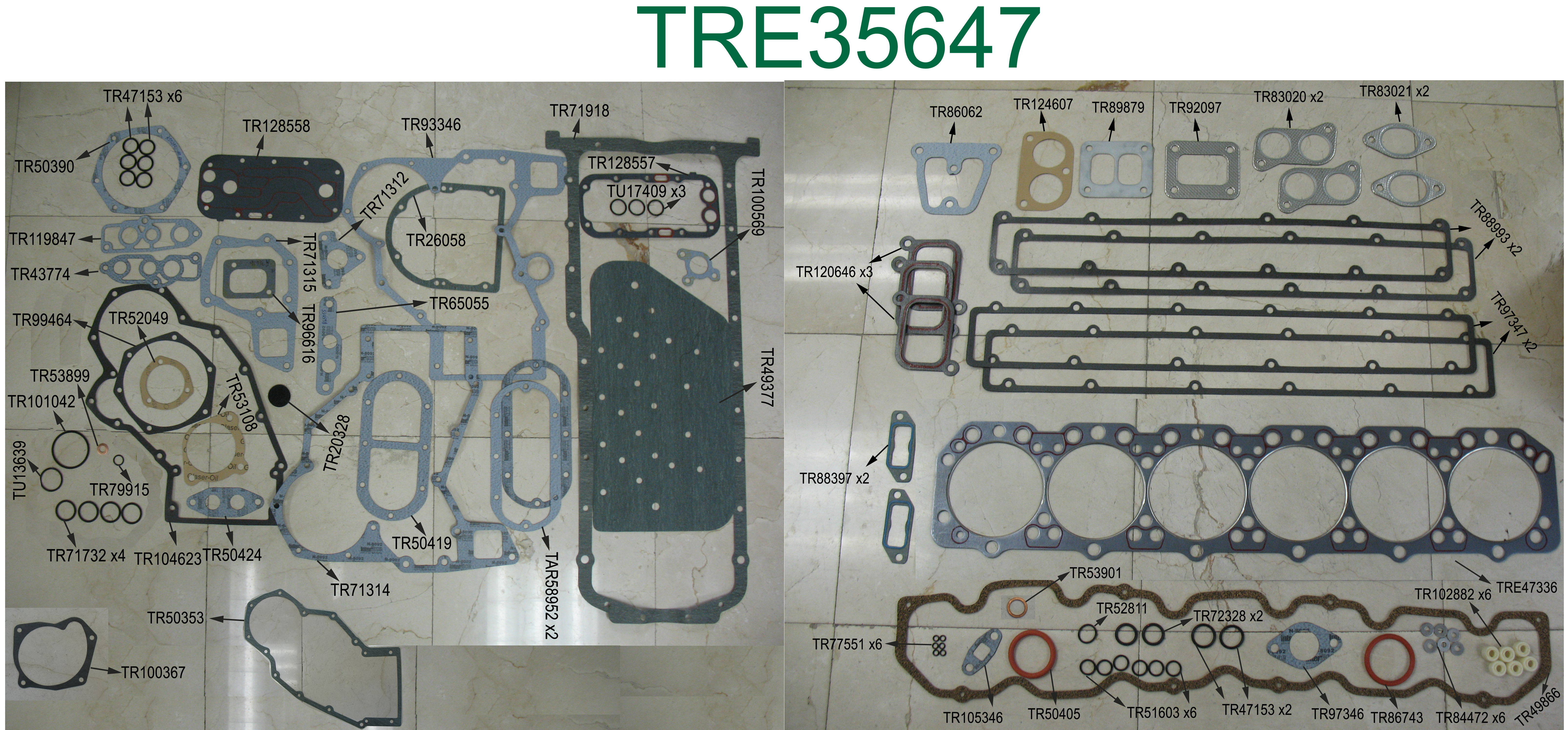 GASKET, O/H SET, 6076