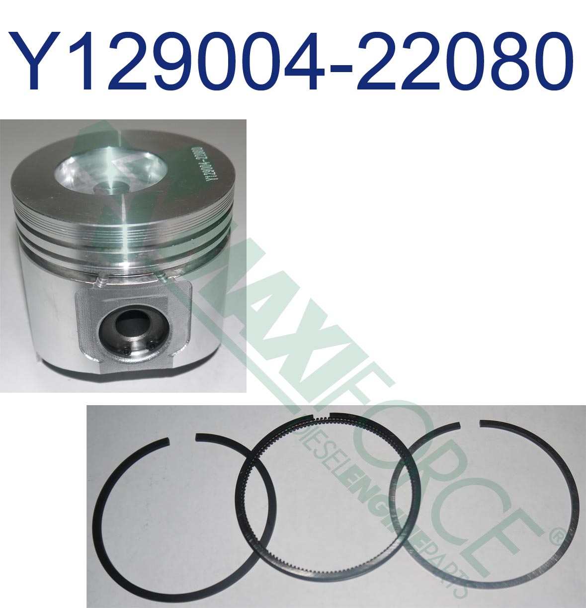 PISTON WITH RINGS, TNV84, STD