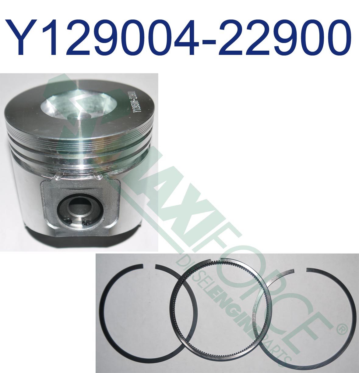 PISTON WITH RINGS, TNV84, 0.25 mm