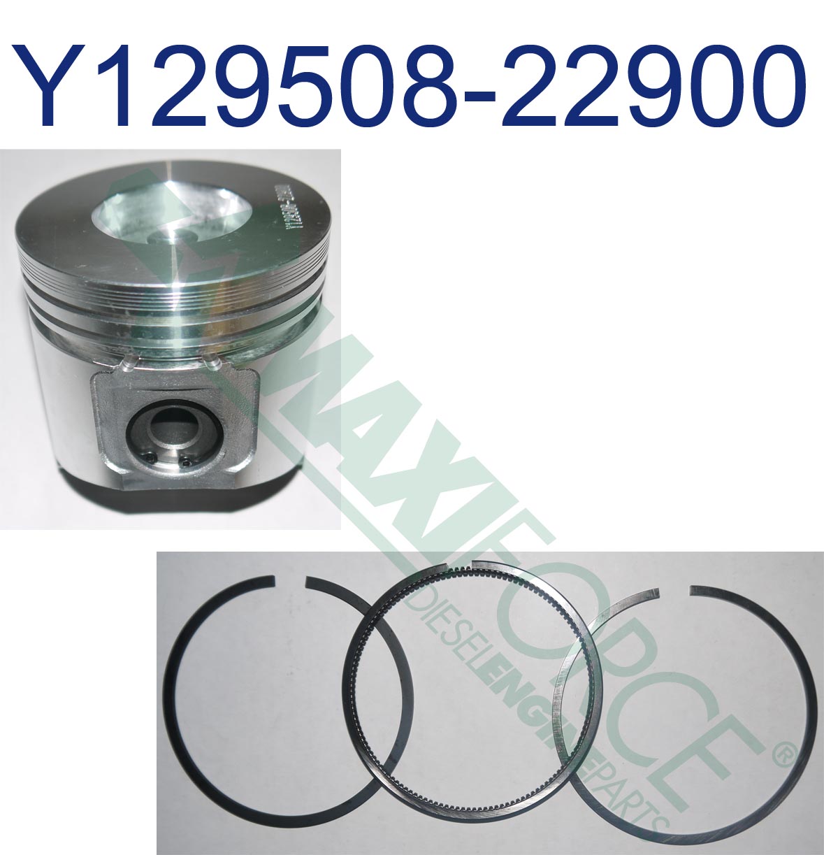 PISTON WITH RINGS, TNV84T, 0.25 mm